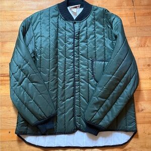 Green Quilted Men's Jacket